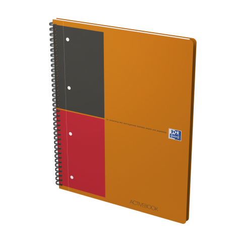 Rechizite - AGENDA ORG OXFORD INTERNATIONAL ACTIVE BOOK A4+ 80F SPIRA PEFC DICTANDO PORTOCALIU