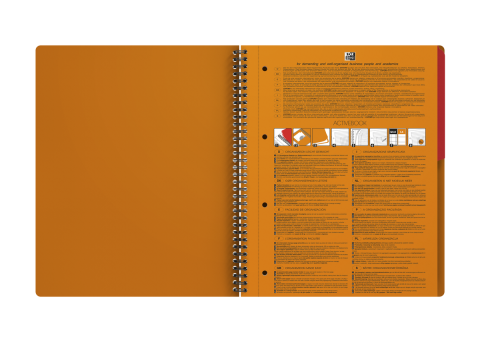 AGENDA ORG OXFORD INTERNATIONAL ACTIVE BOOK A4+ 80F SPIRA PEFC DICTANDO PORTOCALIU [1]