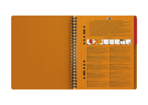 AGENDA ORG OXFORD INTERNATIONAL ACTIVE BOOK A5+ 80F SPIRA PEFC DICTANDO PORTOCALIU [3]