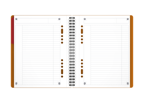 AGENDA ORG OXFORD INTERNATIONAL ACTIVE BOOK A5+ 80F SPIRA PEFC DICTANDO PORTOCALIU [2]
