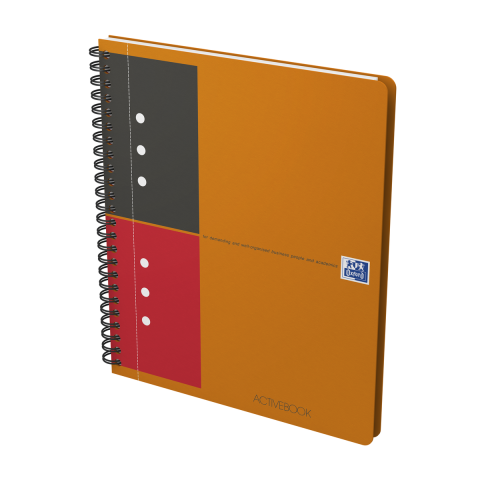 Rechizite - AGENDA ORG OXFORD INTERNATIONAL ACTIVE BOOK A5+ 80F SPIRA PEFC DICTANDO PORTOCALIU