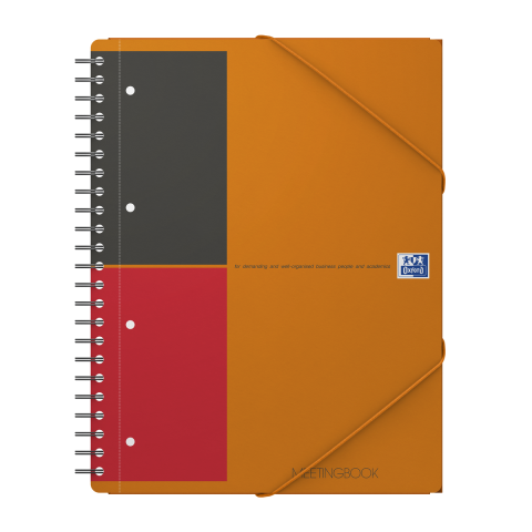 Rechizite - AGENDA ORG OXFORD INTERNATIONAL MEETING BOOK A4+ 80F SPIRA PEFC DICTANDO PORTOCALIU