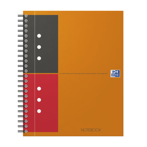 Rechizite - AGENDA ORG OXFORD INTERNATIONAL NOTEBOOK A5+ 80F SPIRA PEFC DICTANDO PORTOCALIU