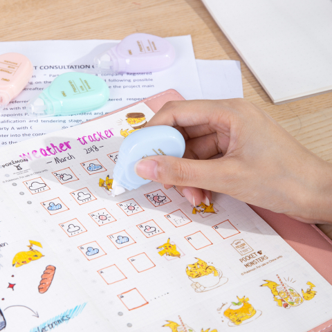 BANDA CORECTOARE 5MM*5M MACARON DELI [1]