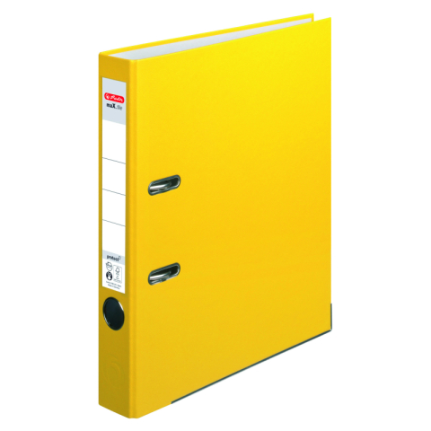 Organizare si arhivare - BIBLIORAFT A4 5CM PP GALBEN HERLITZ