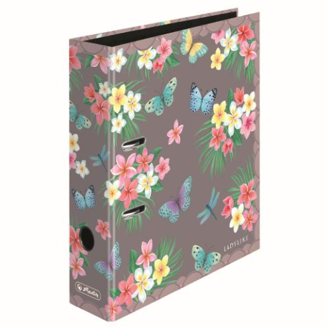 Bibliorafturi - BIBLIORAFT A4 8CM MAX.FILE LADYLIKE BUTTERFLIES