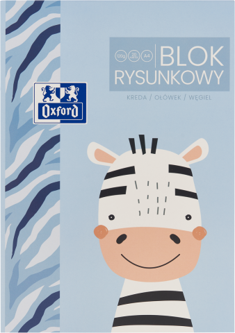 Blocuri de desen - BLOC DESEN OXFORD KIDS A4 20F 120G/MP ZEBRA