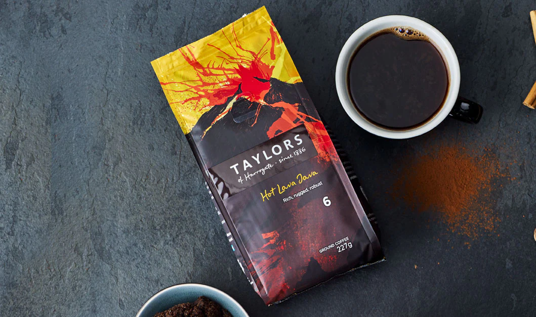 Cafea macinata Hot Lava Java, Taylors of Harrogate, Arabica & Robusta, 200 g [2]