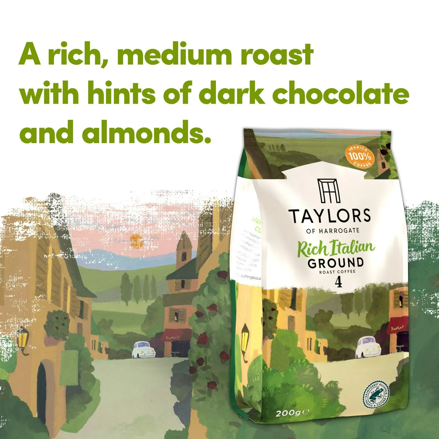 Cafea macinata Rich Italian, Taylors of Harrogate, 100% Arabica, 200 g [1]