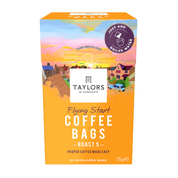 Cafea plicuri Flying Start, Taylors of Harrogate, 100% Arabica, 10 bucati, 75 g [2]