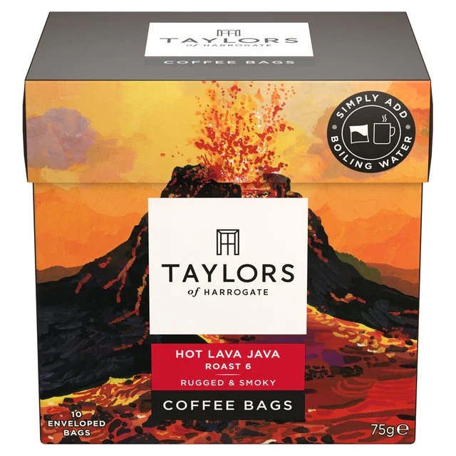 Cafea plicuri Hot Lava Java, Taylors of Harrogate, Arabica & Robusta, 10 bucati, 75 g [3]