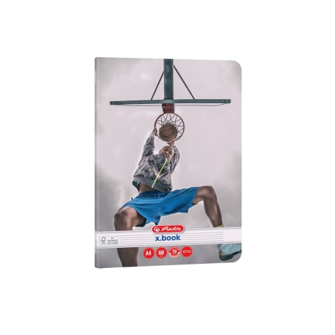 Caiete capsate - Caiet dictando A4 60 file, Herlitz Sports