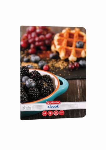 Caiete capsate - Caiet matematica A4 60 file Herlitz  Healthy Snack