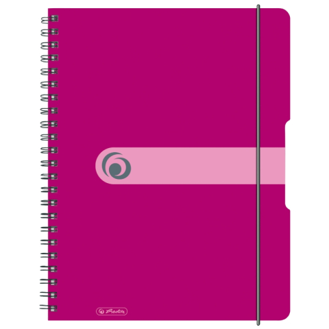 Caiete cu spira - CAIET A4 80F SPIRA PATRATELE EOTG COPERTA PP FUCSIA OPAC