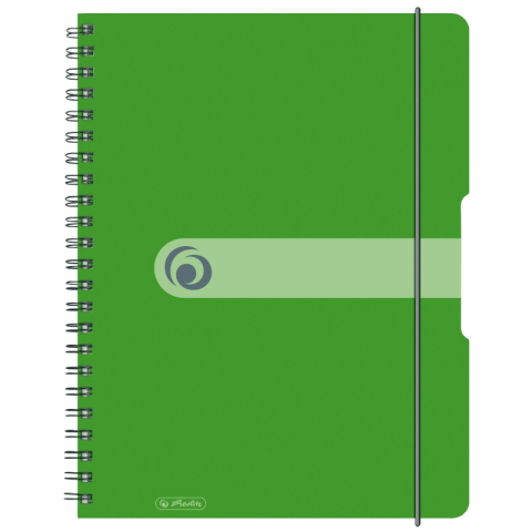 Caiete cu spira - CAIET A4 80F SPIRA PATRATELE EOTG COPERTA PP VERDE OPAC