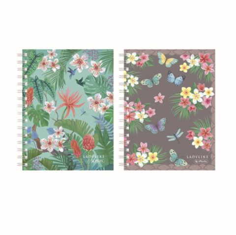 Rechizite - CAIET A6 100F 70G/MP SPIRA PATRATELE LADYLIKE MOTIVE ASORTATE