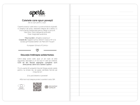 Caiet A5 de dictando, 48 file, 80 g/mp - Strigătul oceanului [1]