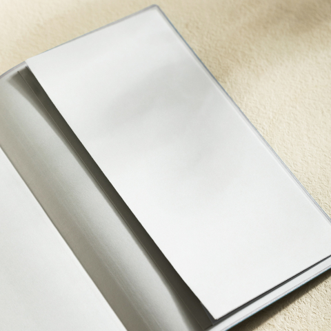 Caiet de birou A5 112 file 80g dictando, coperta piele eco, Deli, roz [4]