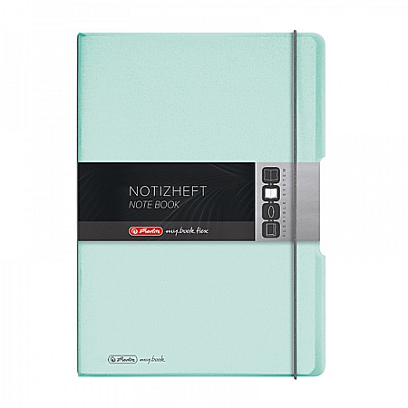 Caiet My Book Flex A4 2x40 file turcoaz deschis transparent Herlitz [1]