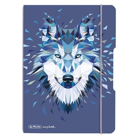 Caiete My.Book Flex - CAIET MY.BOOK FLEX A5 40F 80G/MP PATRATELE WILD ANIMALS WOLF