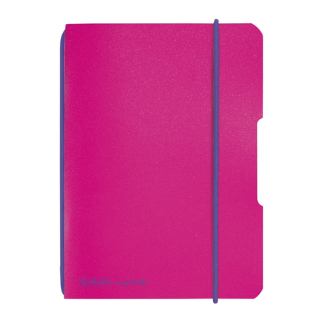 Caiete My.Book Flex - CAIET MY.BOOK FLEX A6 40F 80G/MP PATRATELE PP FUCSIA ELASTIC VIOLET