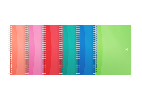 Rechizite - CAIET ORG OXFORD OFFICE MY COLOURS A5 90F SPIRA SCRIBZEE ECOLABEL DICTANDO DIVERSE CULORI