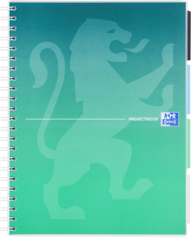 Rechizite - CAIET ORG OXFORD PROJECT BOOK A4 80F SPIRA SCRIBZEE PEFC PATRATELE GRADIENT CLASSIC DIVERSE CULORI