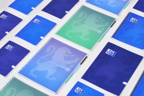 CAIET ORG OXFORD PROJECT BOOK A4 80F SPIRA SCRIBZEE PEFC PATRATELE GRADIENT CLASSIC DIVERSE CULORI [5]