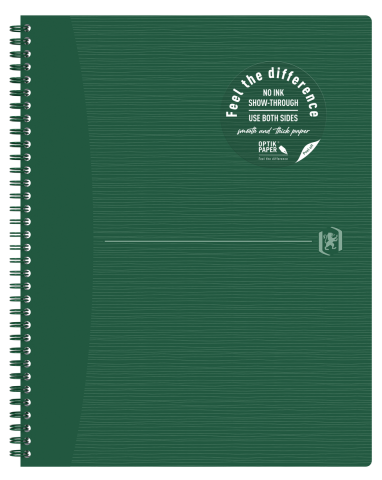 Rechizite - CAIET OXFORD ORIGINS A4+ 70F SPIRA SCRIBZEE ECOLABEL PATRATELE VERDE
