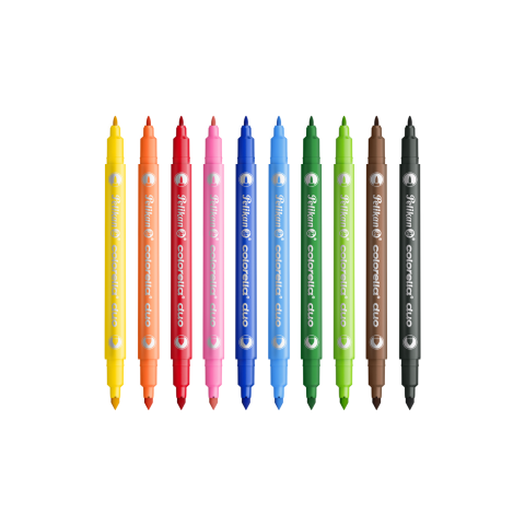 Carioci Pelikan Colorella Duo – 10 culori lavabile cu varf dublu [3]