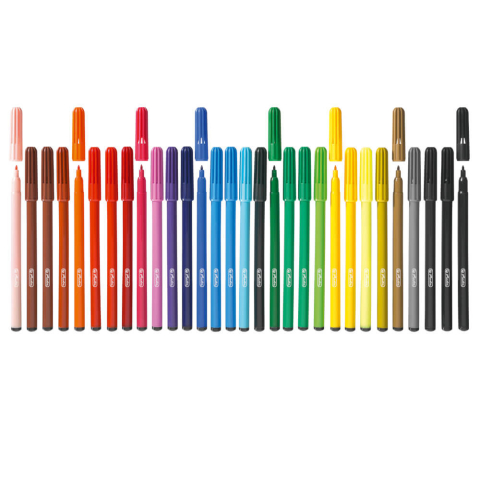 Carioci Herlitz, Set 30 Culori, Varf 2 mm [1]
