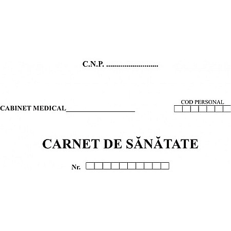 Tipizate - Carnet de sanatate