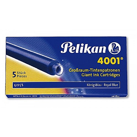 Instrumente de scris - Cartuse cu cerneala Pelikan mari 5/set albastru royal