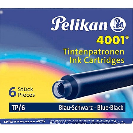 Instrumente de scris - Cartuse cu cerneala Pelikan mici 6/set albastru inchis