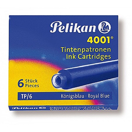 Instrumente de scris - Cartuse cu cerneala Pelikan mici 6/set albastru royal