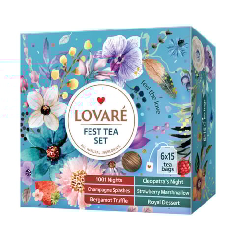 Lovare - Ceai asortat Lovare Fest Tea 90 plicuri, 6 arome