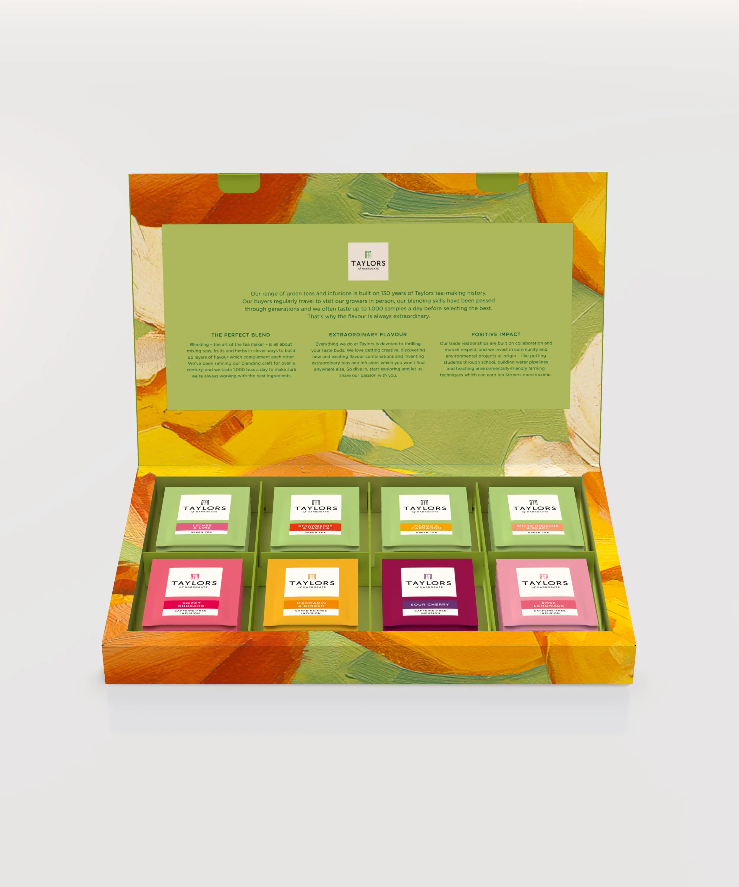 Taylors of Harrogate - Ceai premium asortat Taylors Creations - 48 plicuri, 8 arome, 96g