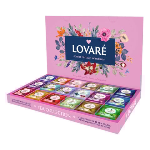 Ceai Lovare Great Partea Collection - Selectie 18 arome, 90 plicuri