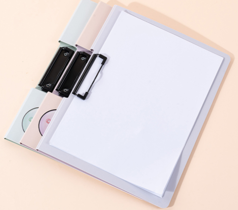 Clipboard Dublu A4 Deli Foam Macarons - Roz [2]