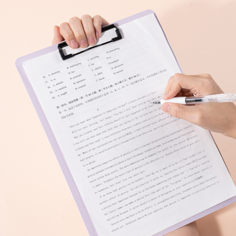 Clipboard simplu A4 Deli Foam Macarons - Albastru [4]