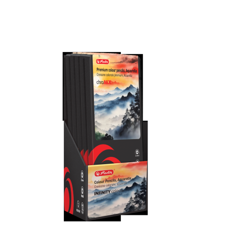CREIOANE COLORATE AQUARELLE ROTUNDE CORP NEGRU 3.3MM SET12+PENSULA CUTIE METAL [2]