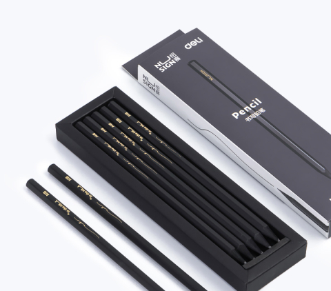 Creioane grafit - Creion grafit HB lemn negru Nusign Deli