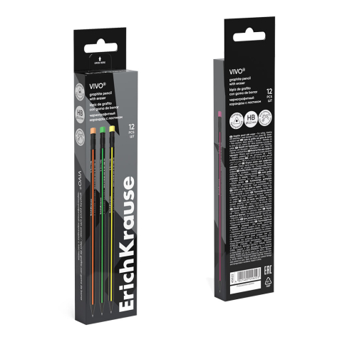 Creion HB cu radiera ErichKrause Vivo [3]