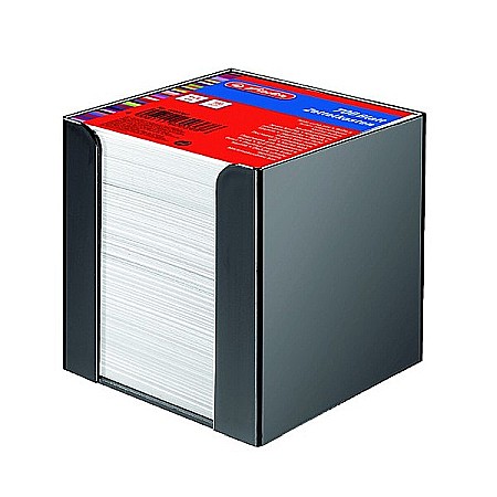 Cuburi din hartie - Cub hartie alba Herlitz cu suport