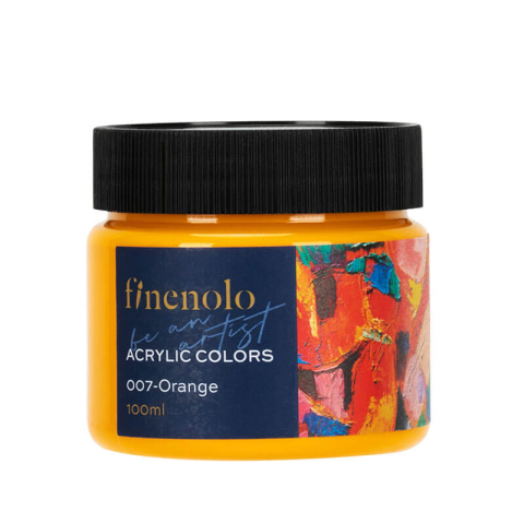 Culori acrilice - Culori acrilice 100 ml Finenolo Deli - 007 Portocaliu