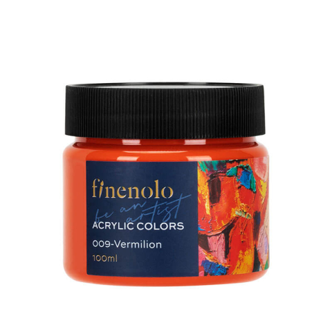 Culori acrilice - Culori acrilice 100 ml Finenolo Deli - 009 Rosu Vermilion