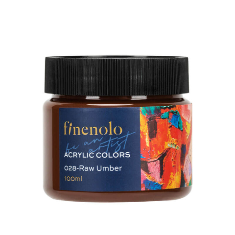 Culori acrilice - Culori acrilice 100 ml Finenolo Deli - 028 Maro Umbra Naturala