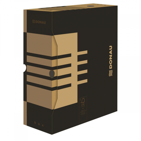 Cutii si containere pentru arhivare - Cutie arhivare Donau A4 120 mm maro