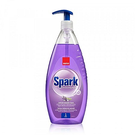 Pentru bucatarie - Detergent lichid vase Sano Spark Lavanda 1 L
