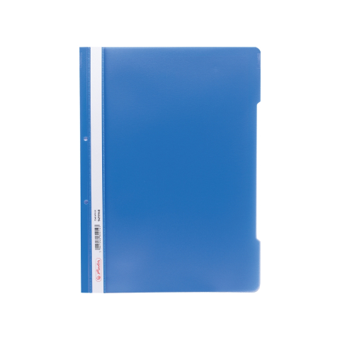 Dosare din plastic - Dosar din plastic cu sina si perforatii Herlitz albastru